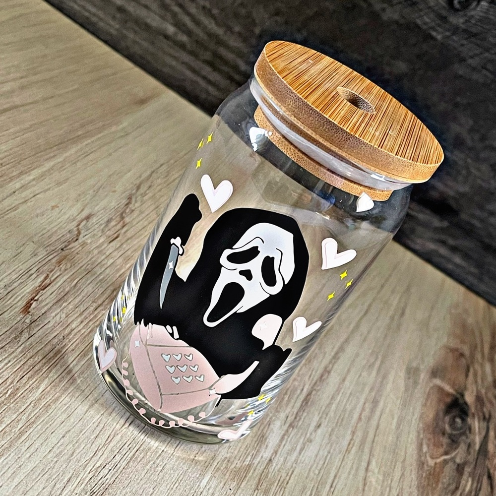Scream "Ghostface" Horror Lover Glass Coffee Cup